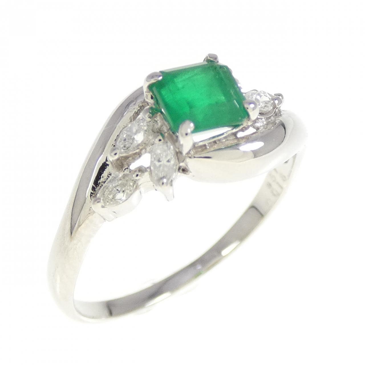 PT900 エメラルド リング 0.51CT