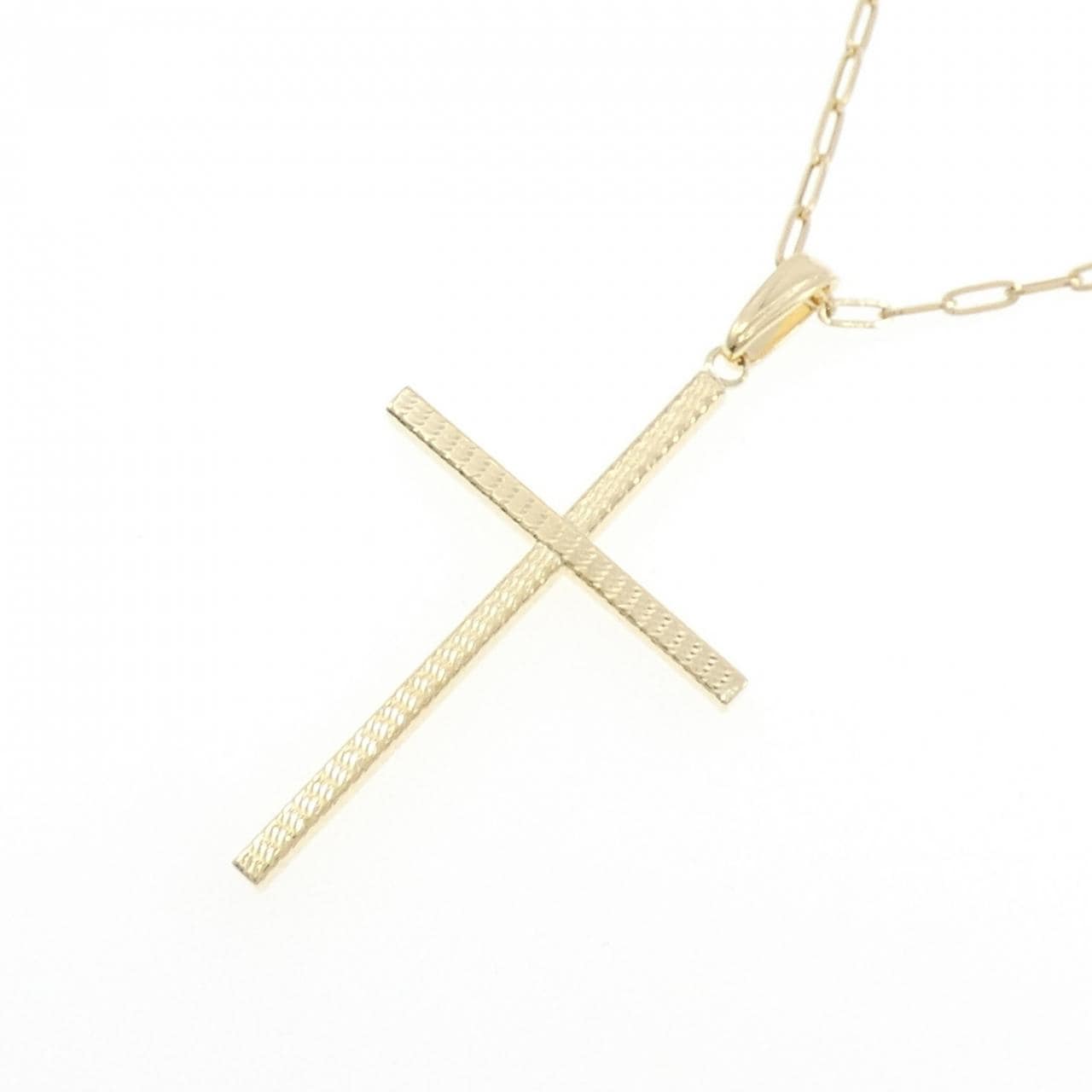 K18YG クロス ネックレス