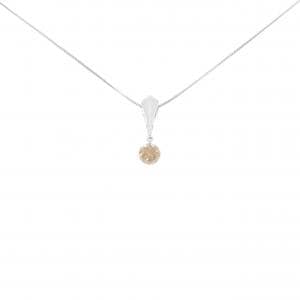 K18WG/750WG ダイヤモンド ネックレス 0.30CT