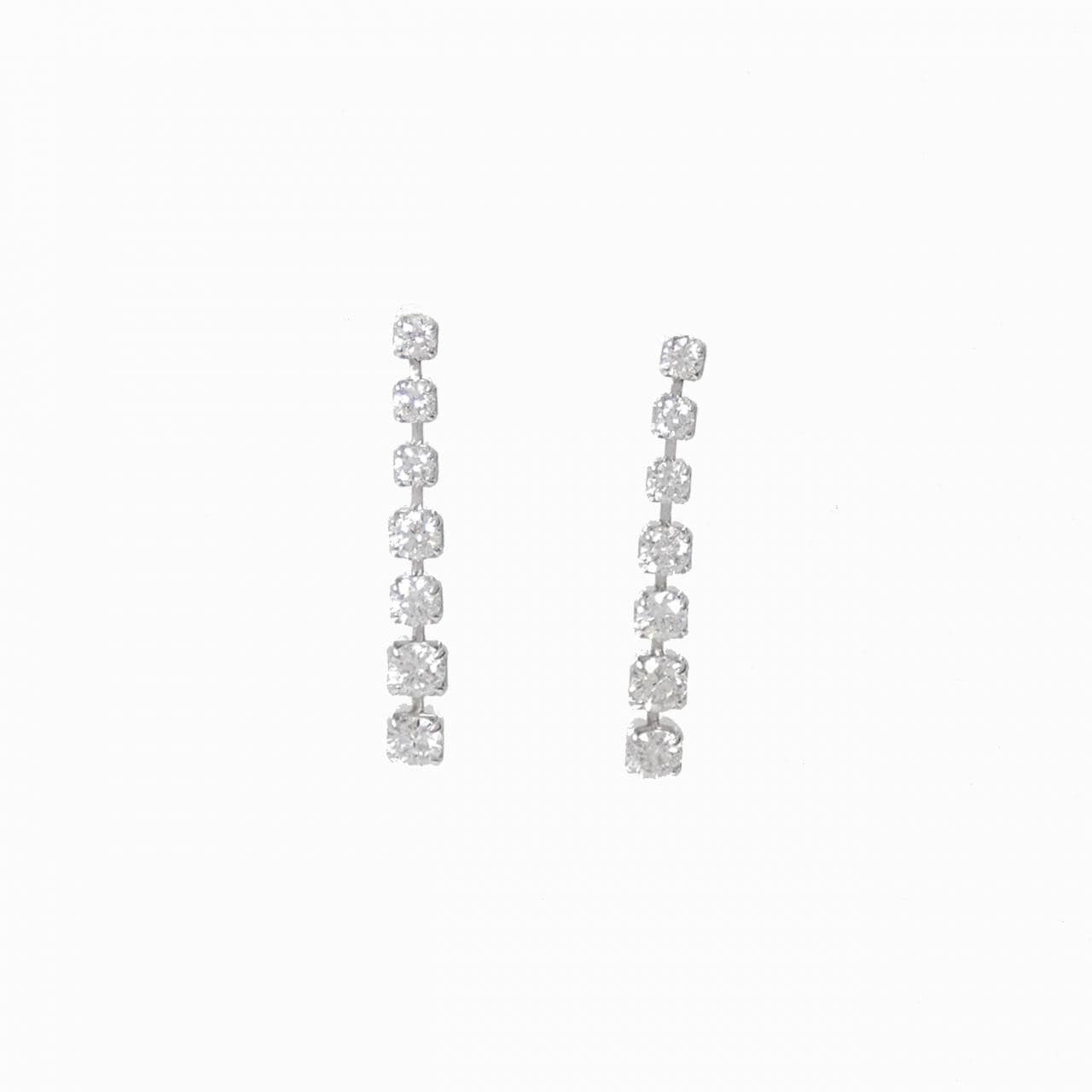 PT ダイヤモンド ピアス 1.00CT