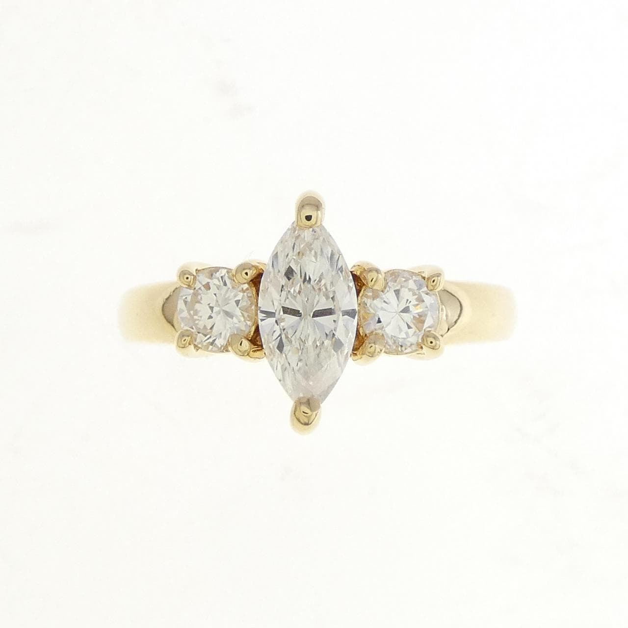 K18YG ダイヤモンド リング 0.435CT