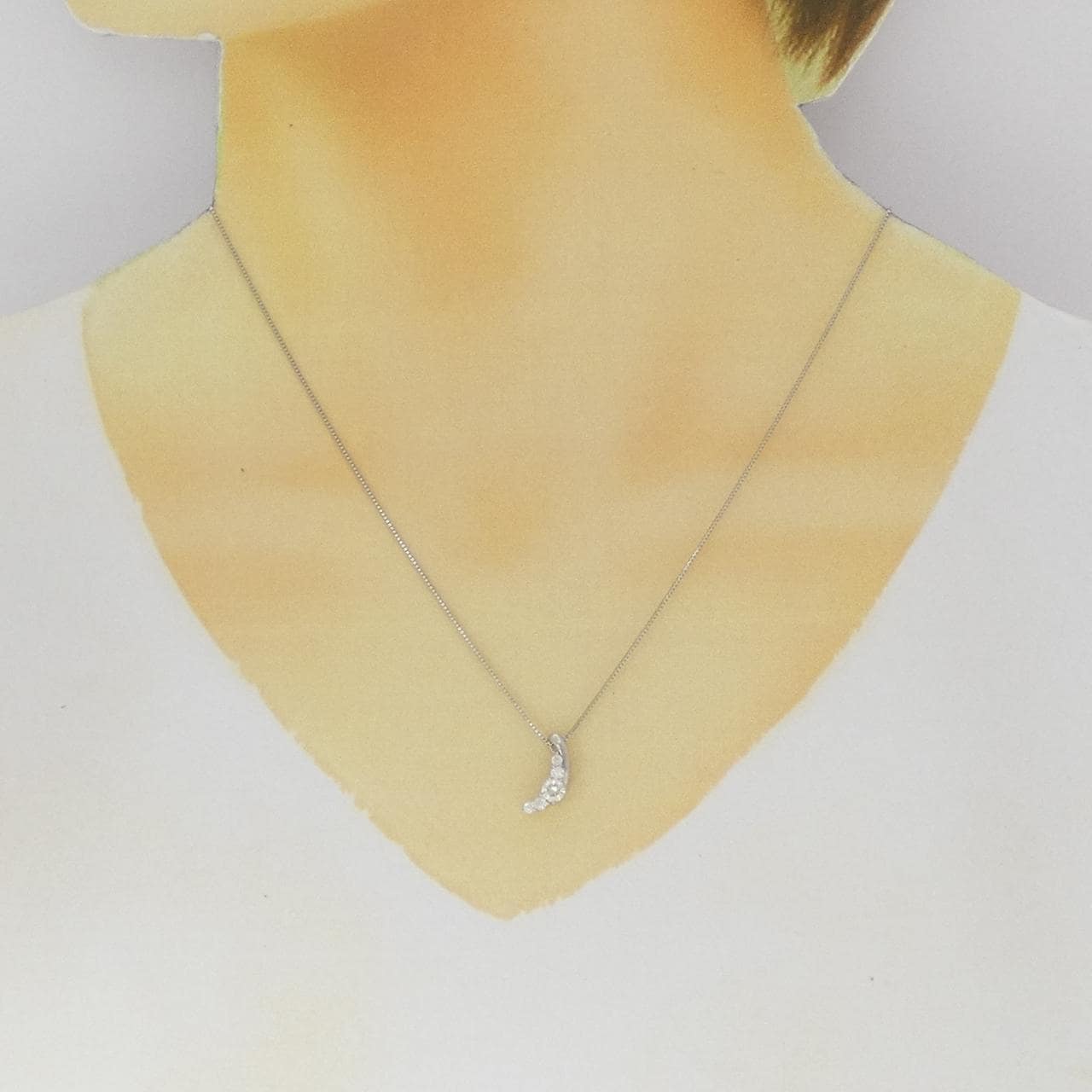 PT900/PT850 ダイヤモンド ネックレス 0.35CT