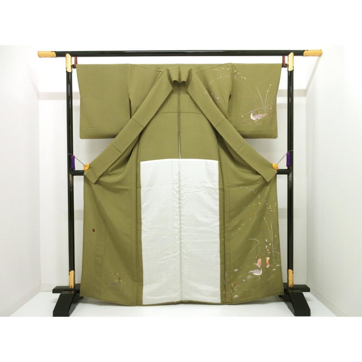 単衣　訪問着　友禅加工