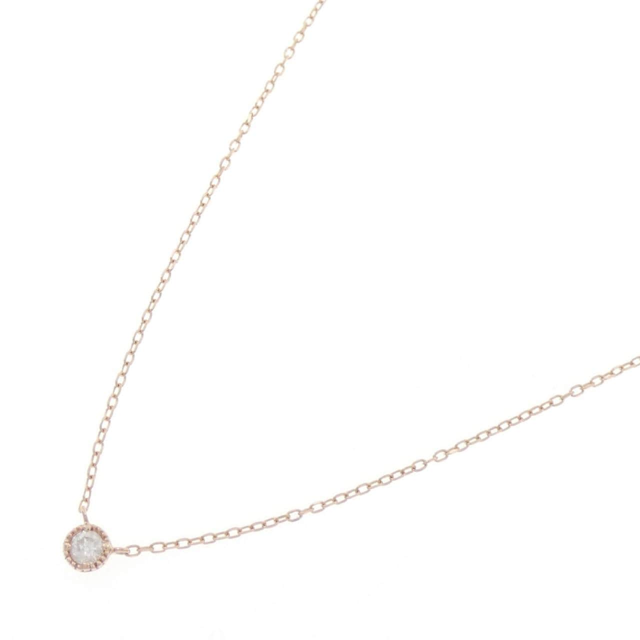 K10PG ダイヤモンド ネックレス 0.08CT