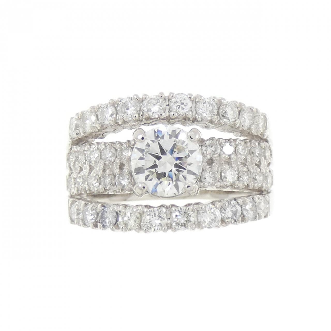 PT900 ダイヤモンド リング 0.754CT H VVS2 Good