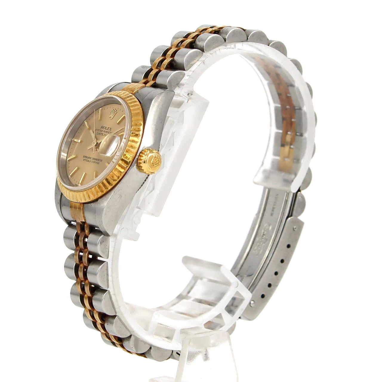 【ノーメンテナンス特価】ロレックス デイトジャスト 79173 SSxYG 自動巻 K番