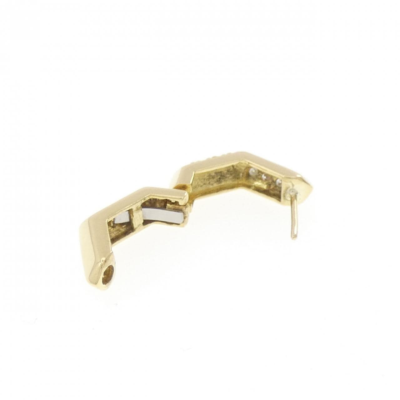 K18YG ダイヤモンド ピアス 0.06CT 片耳