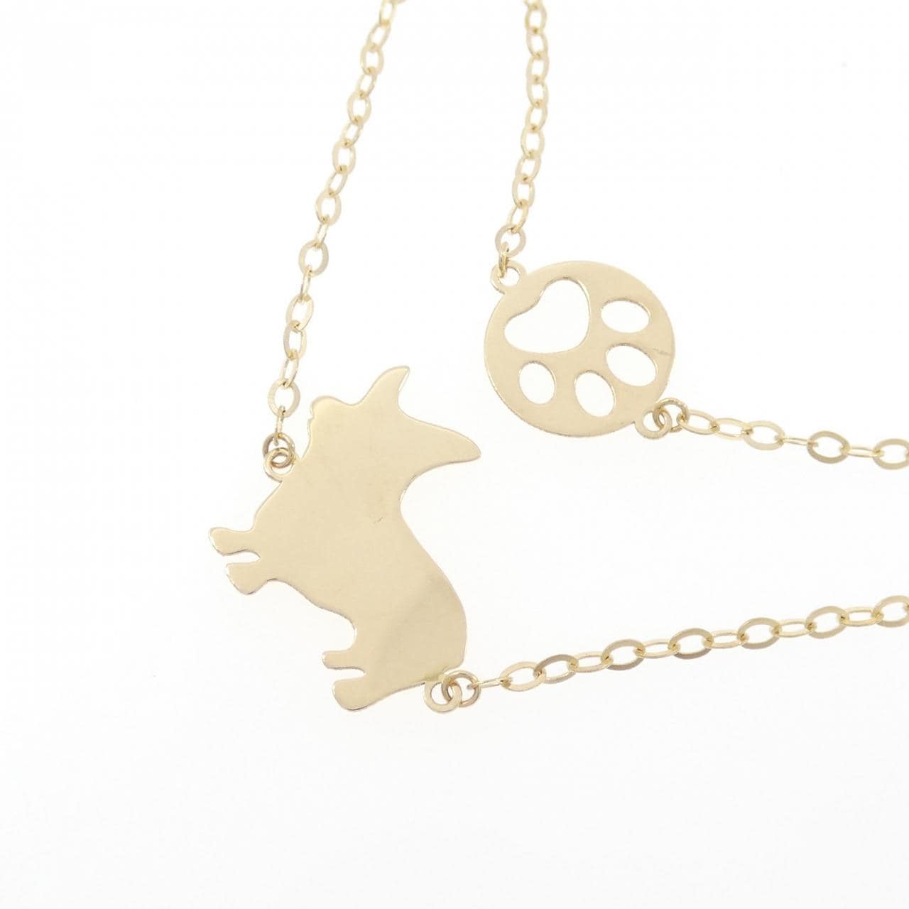 K18YG Dog Necklace