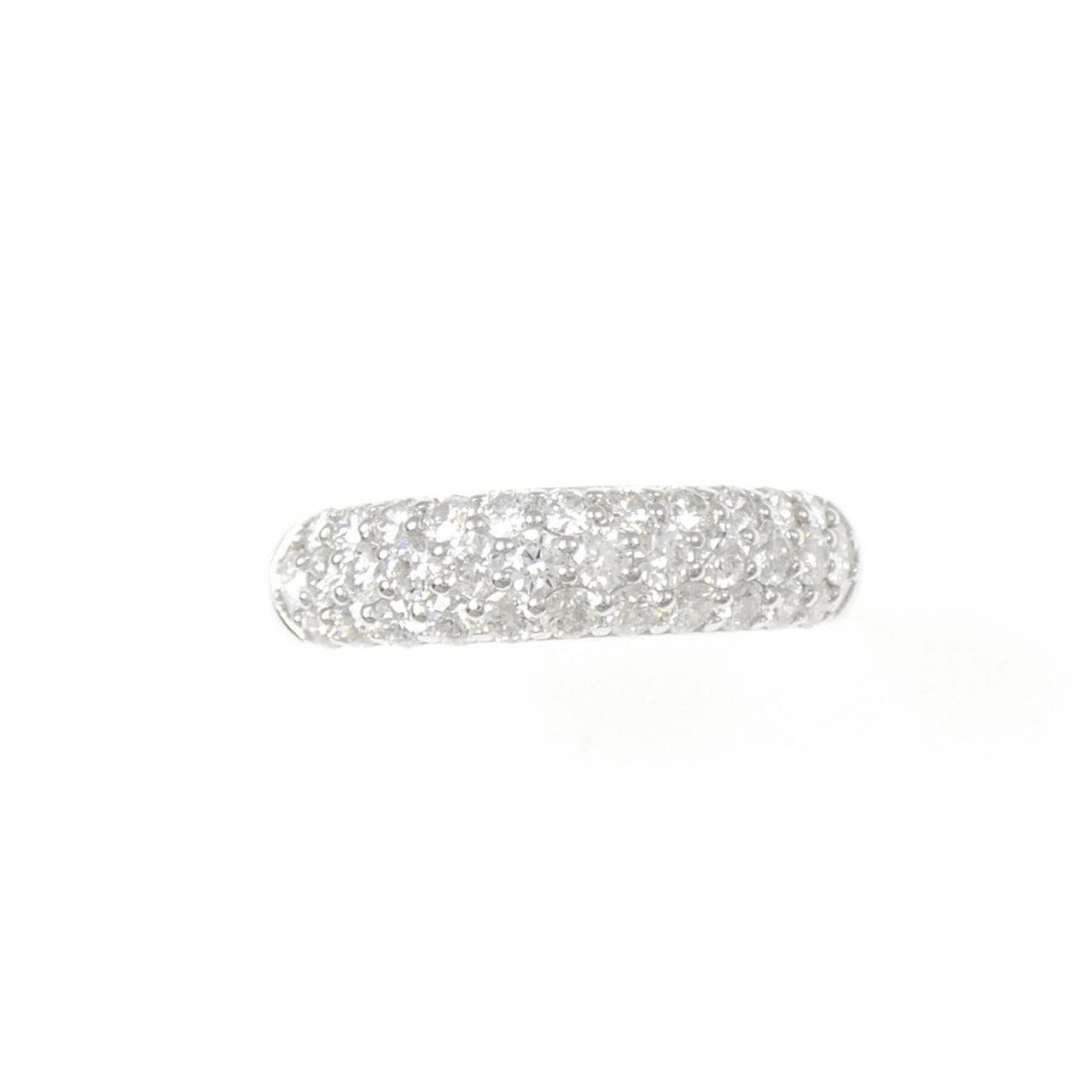 K18WG パヴェ ダイヤモンド リング 1.00CT
