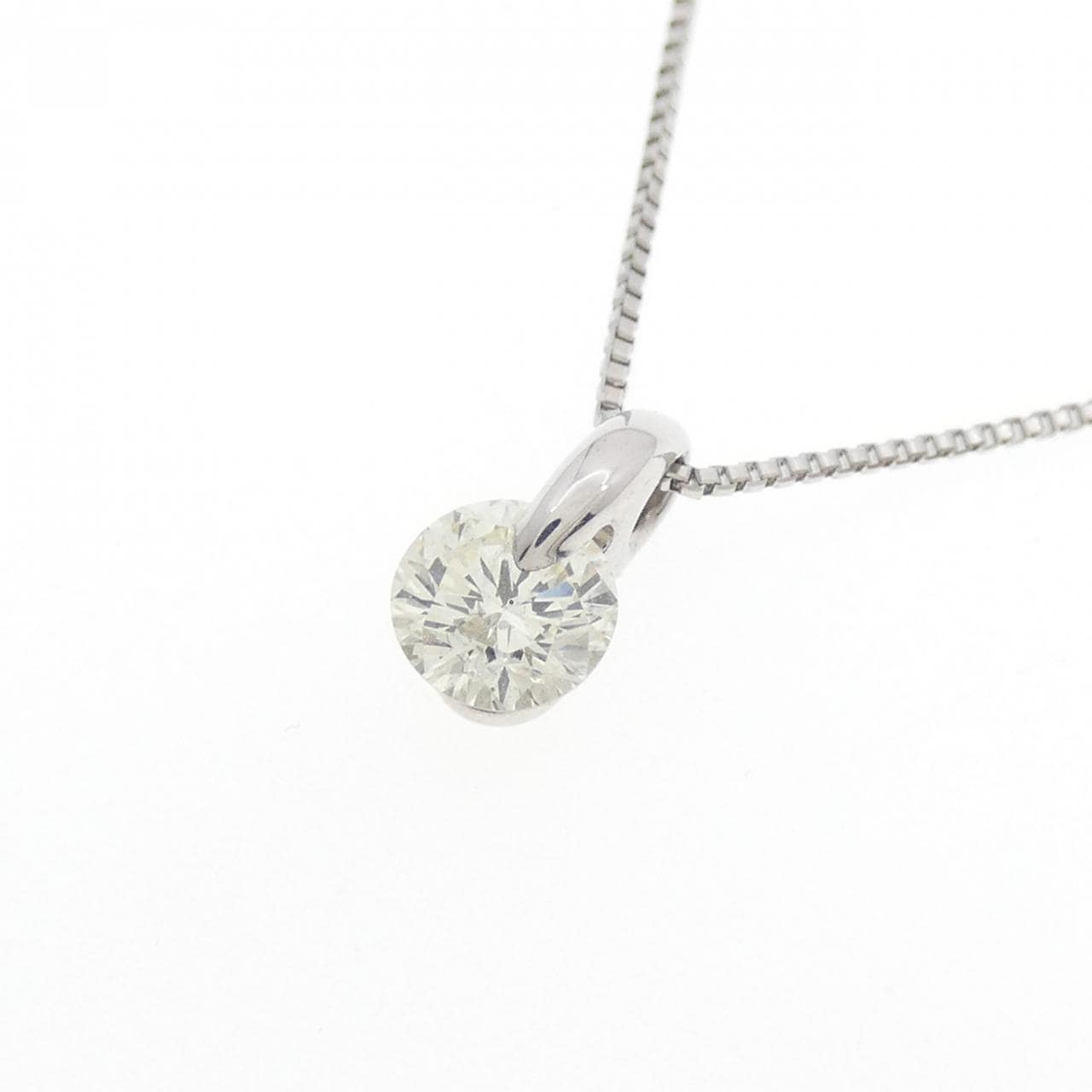 PT900/PT850 ソリティア ダイヤモンド ネックレス 0.303CT