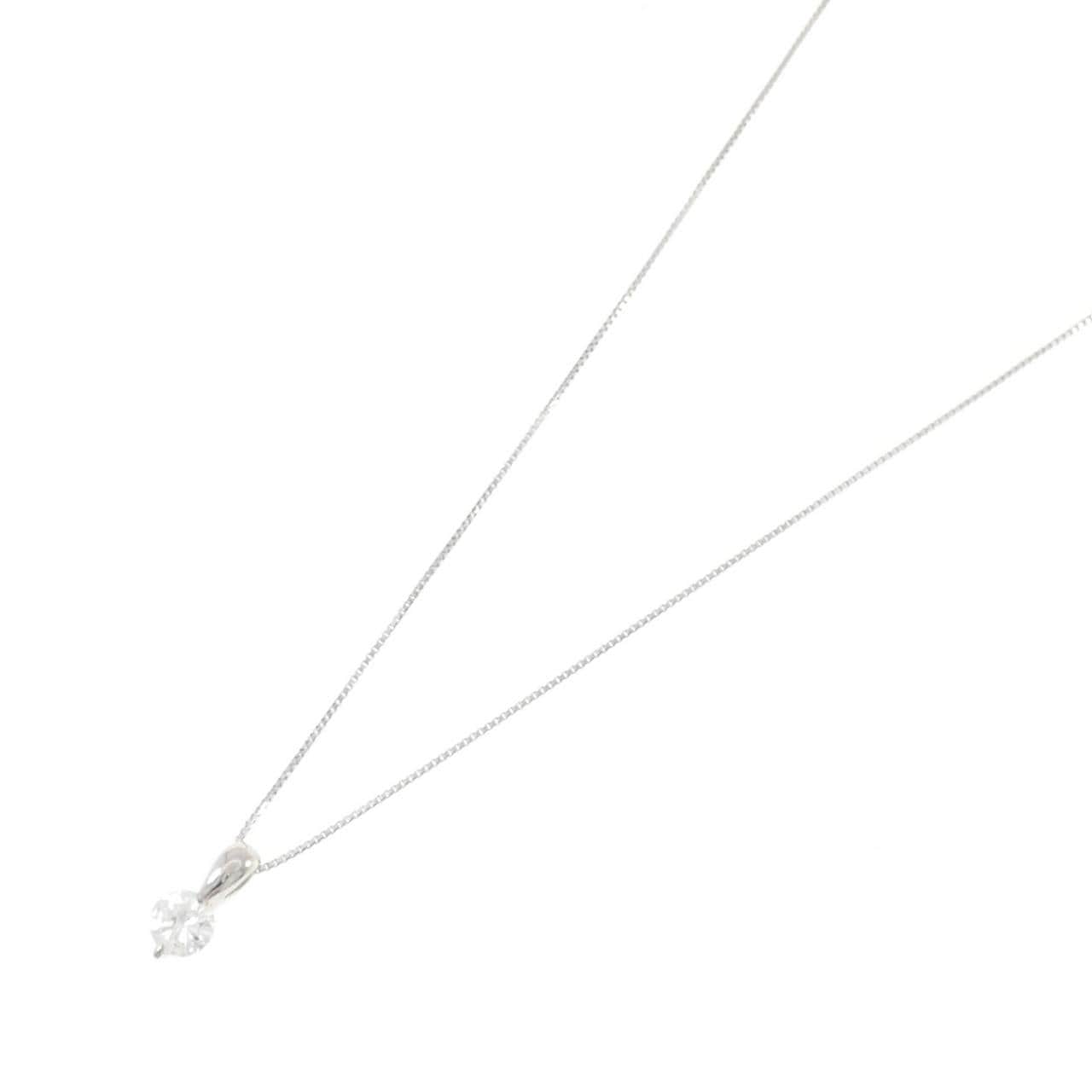 PT900/PT850 ソリティア ダイヤモンド ネックレス 0.4CT