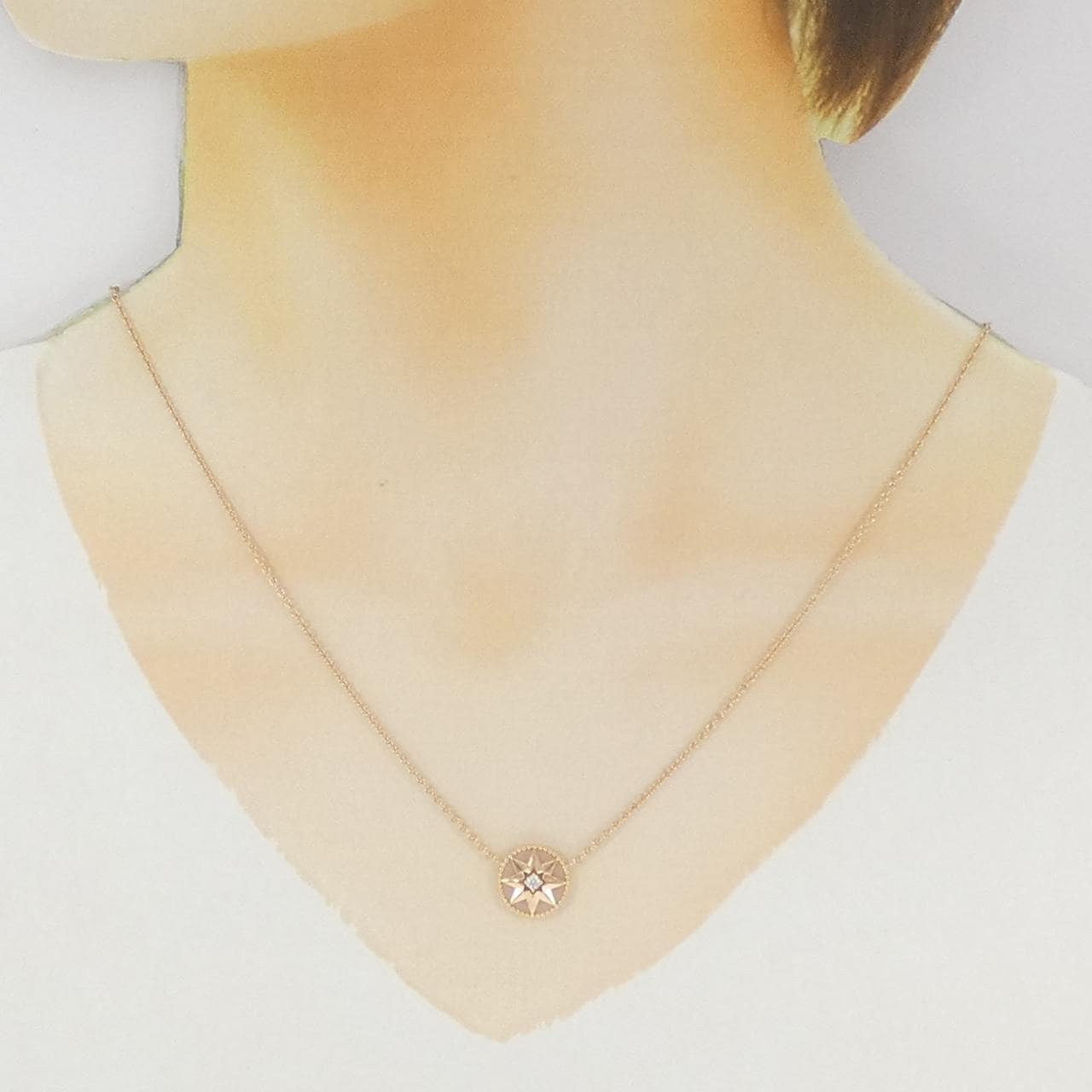 クリスチャンディオール ローズ デ ヴァン ネックレス