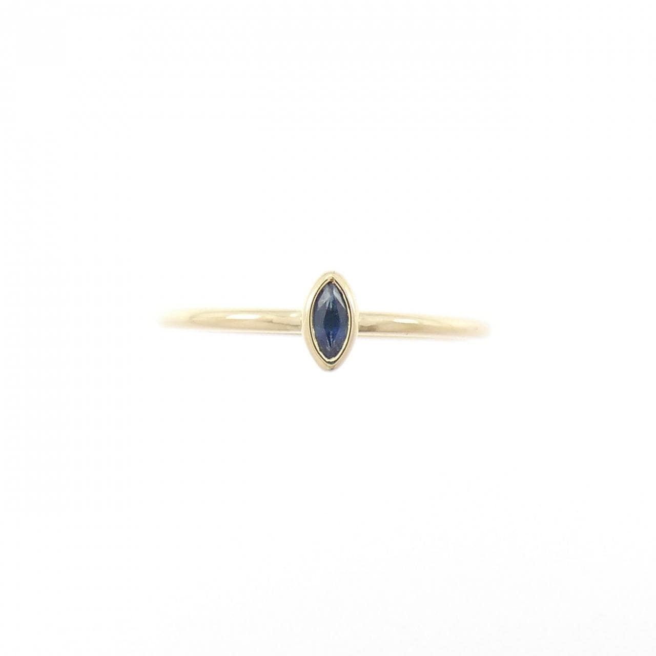 K18YG サファイヤ ピンキーリング 0.07CT