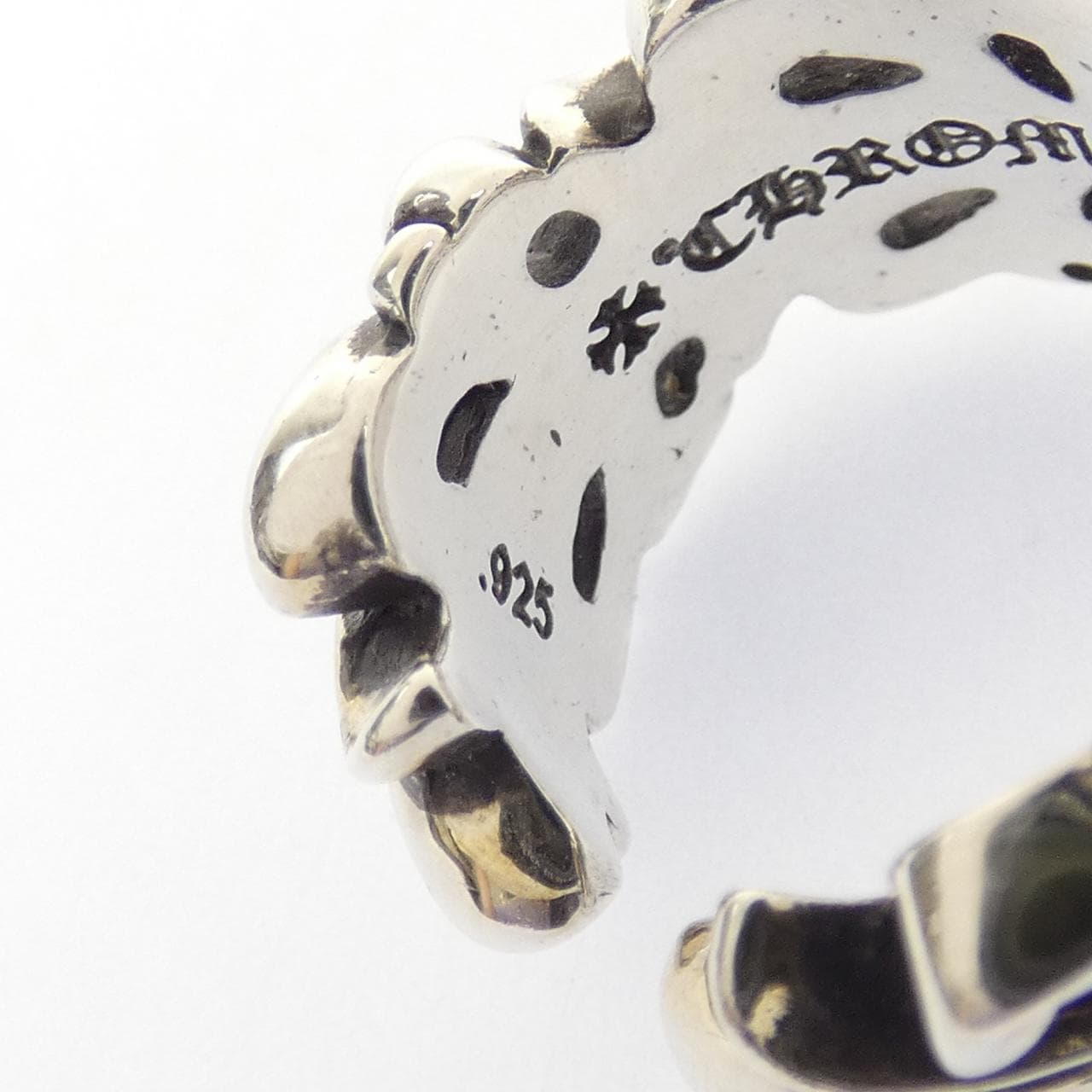 クロムハーツ CHROME HEARTS DBL FLORAL CROSS OPEN ダブルフローラルクロス 207081100SLVXXX001 RING