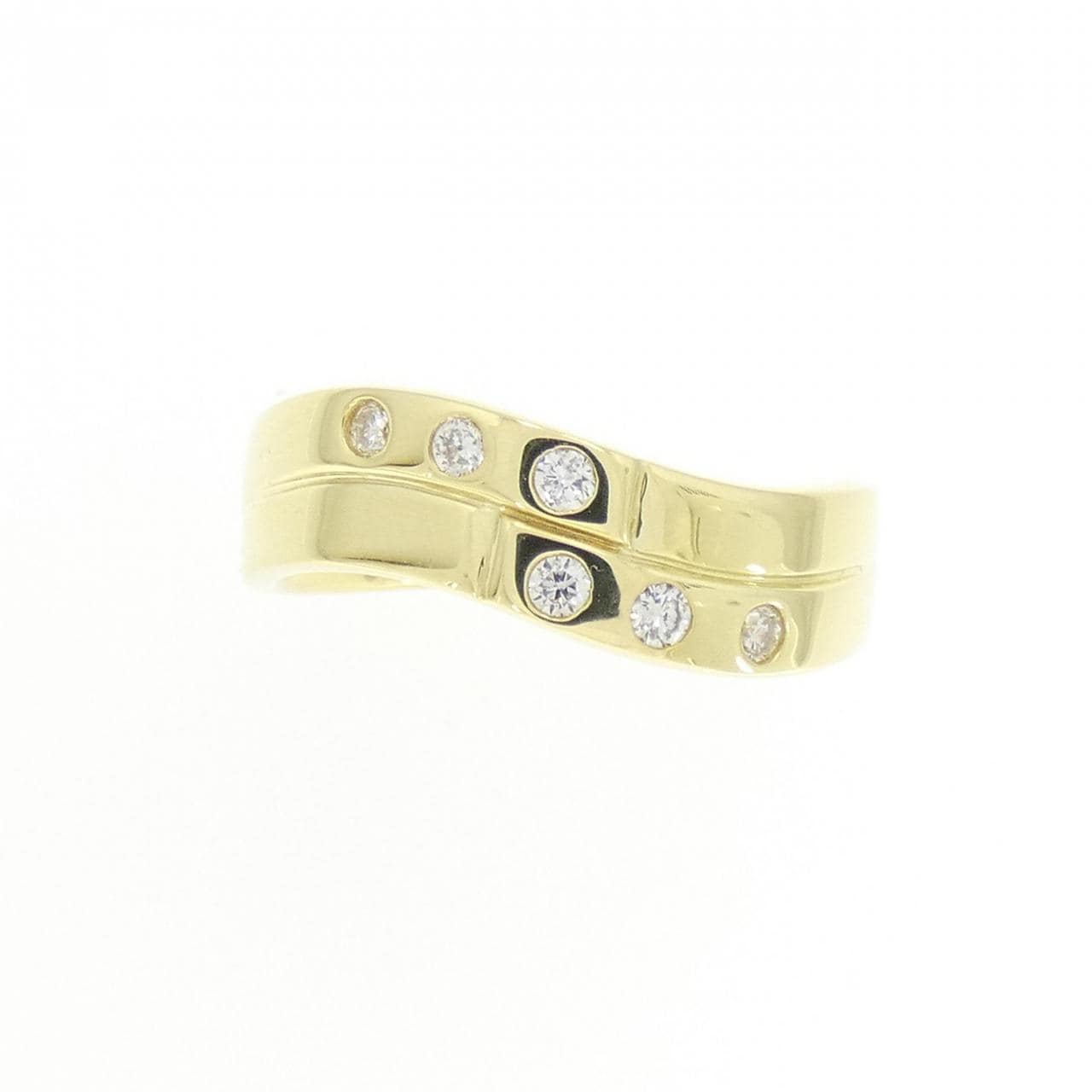 K18YG ダイヤモンド リング 0.08CT