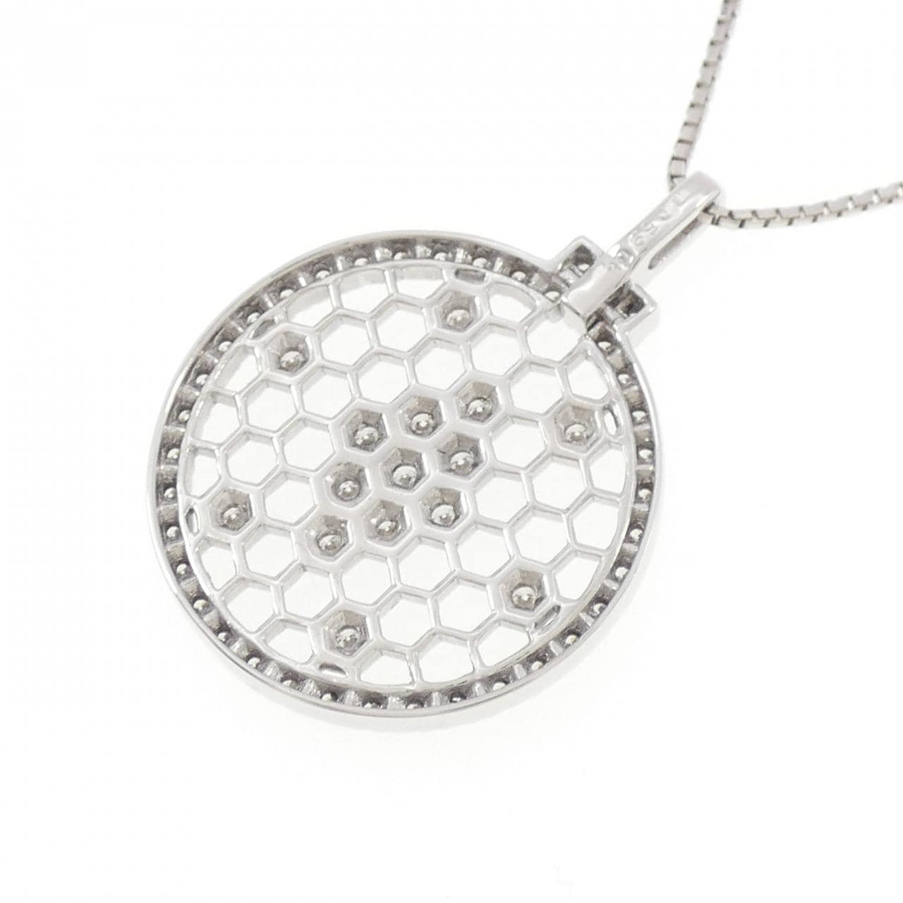 K18WG ダイヤモンド ネックレス 0.59CT