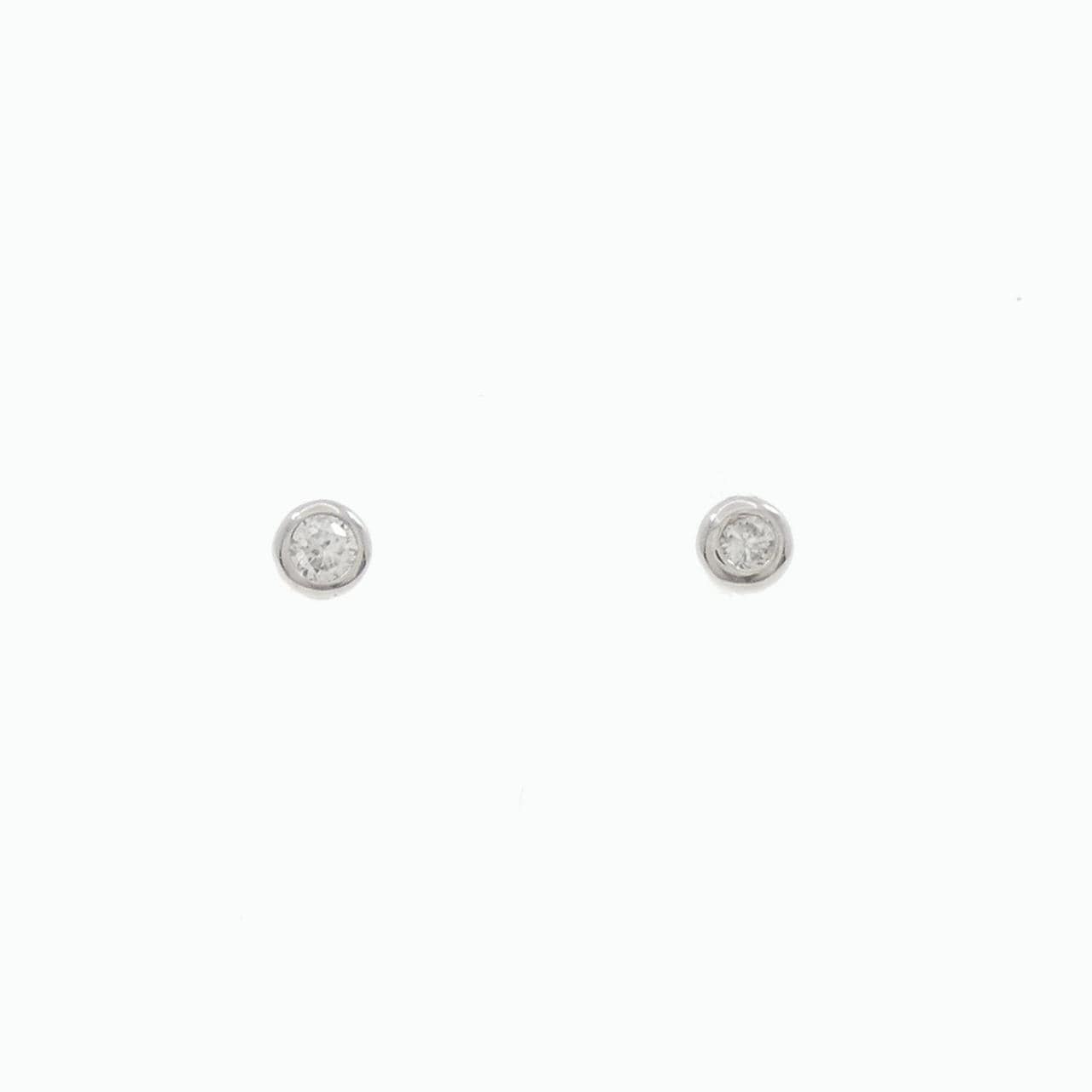 【リメイク】PT ソリティア ダイヤモンド ピアス 0.10CT