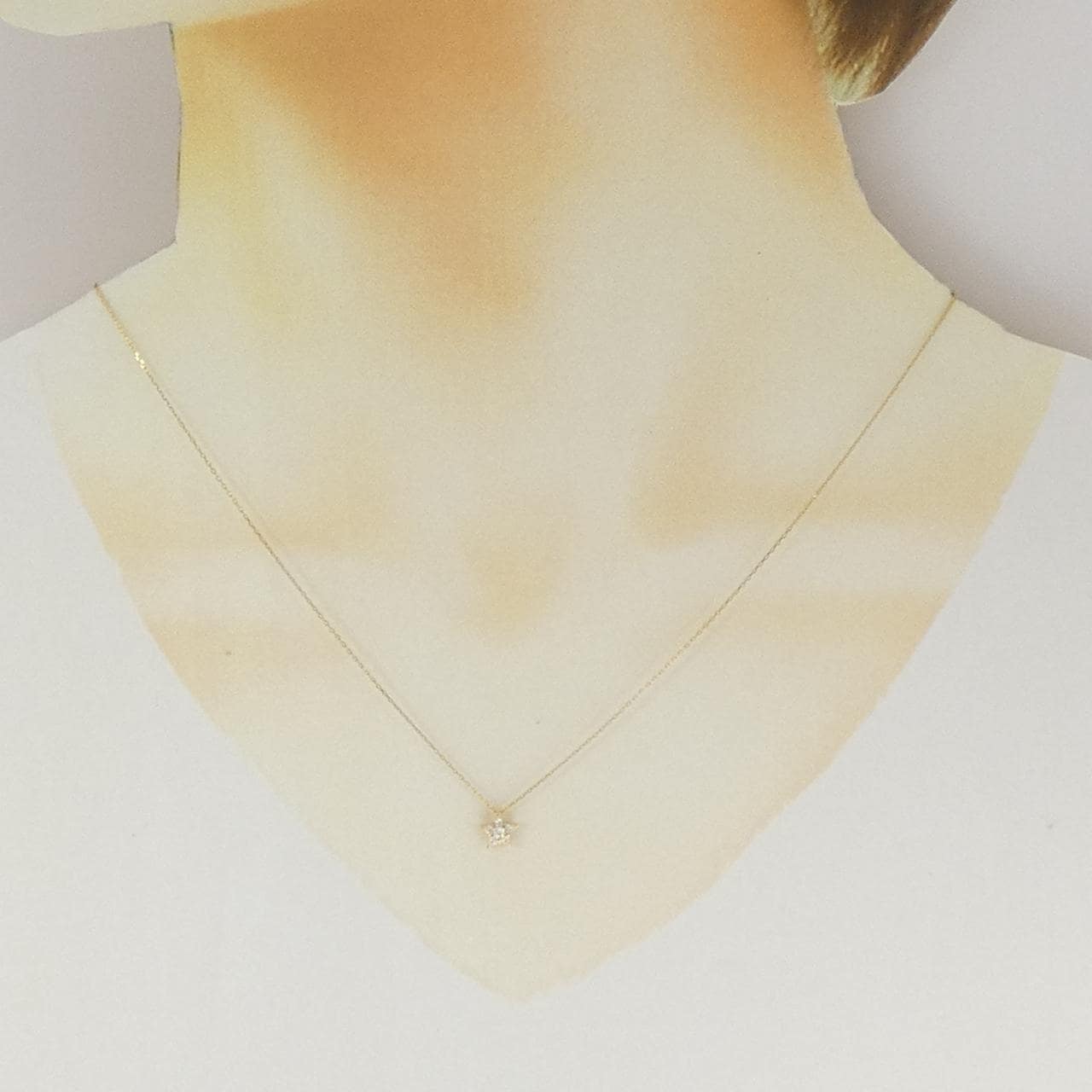 スタージュエリー ダイヤモンド ネックレス 0.06CT