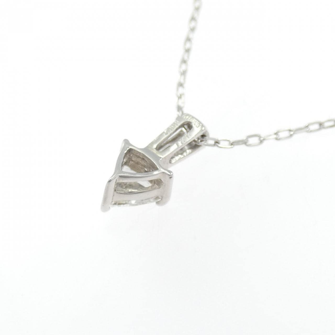 K18WG ダイヤモンド ネックレス 0.21CT