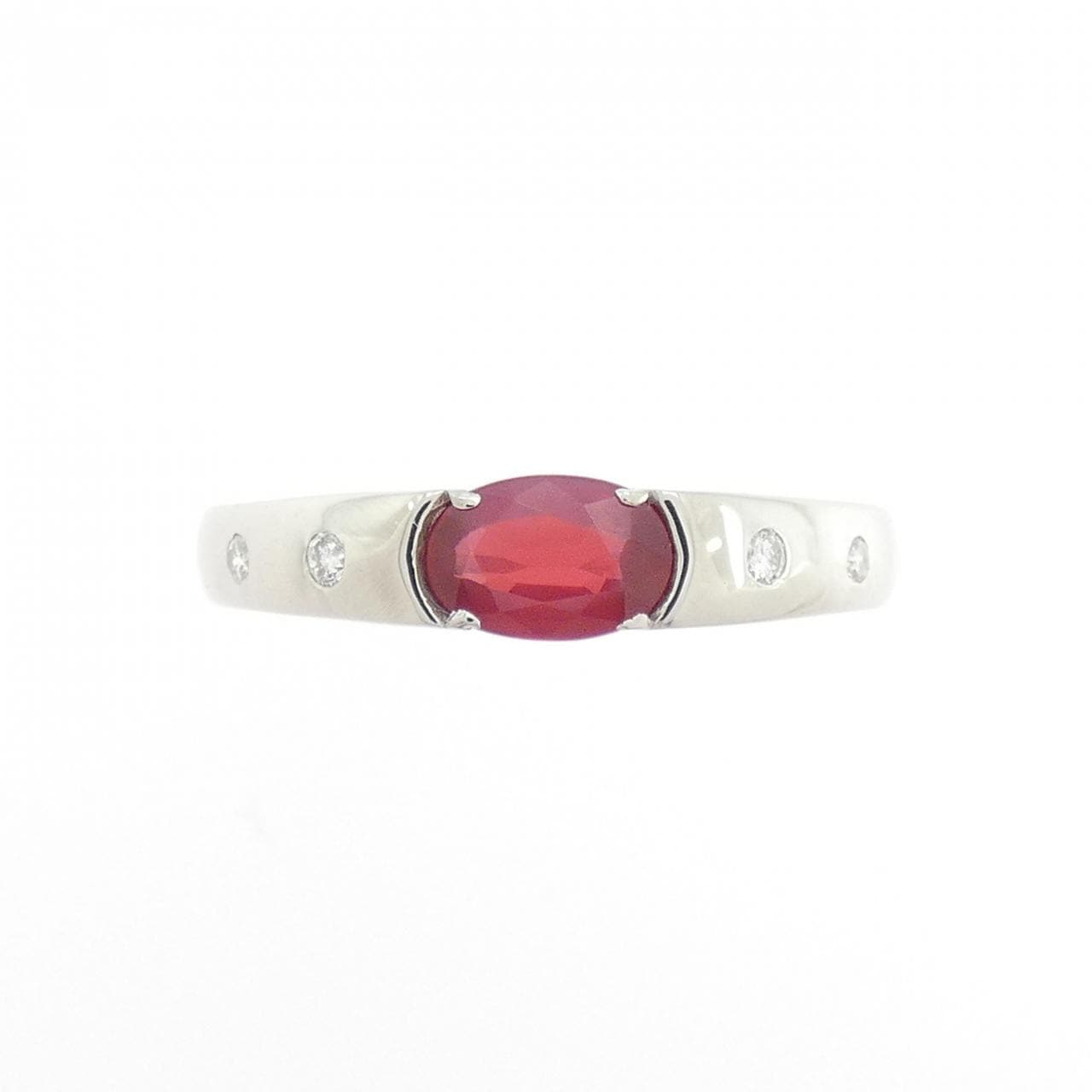 PT900 ルビー リング 0.48CT
