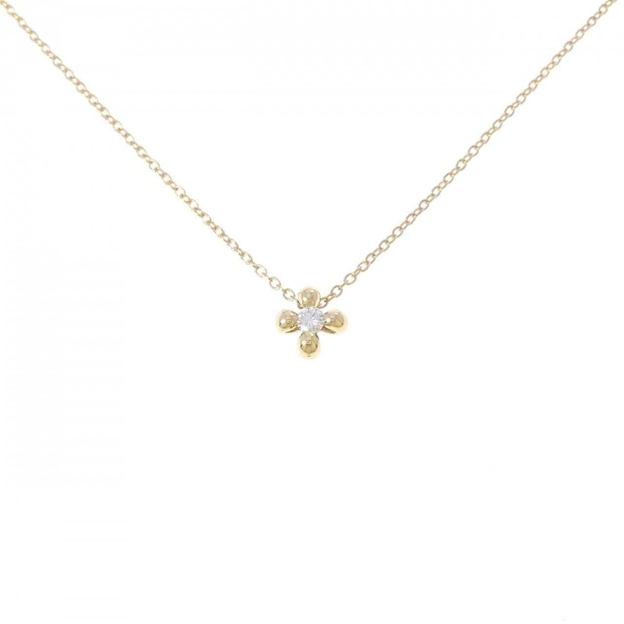 K18YG ダイヤモンド ネックレス 0.09CT
