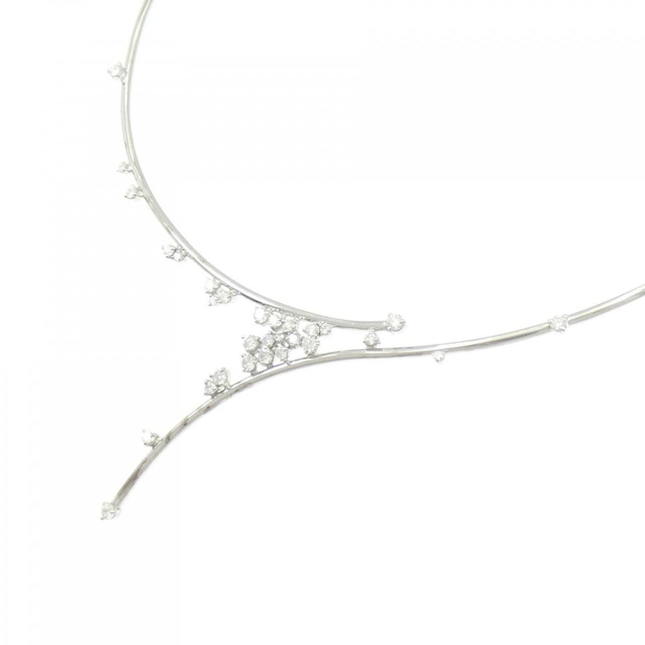 750WG ダイヤモンド ネックレス 1.67CT