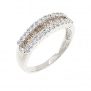 K18WG ダイヤモンド リング 0.70CT