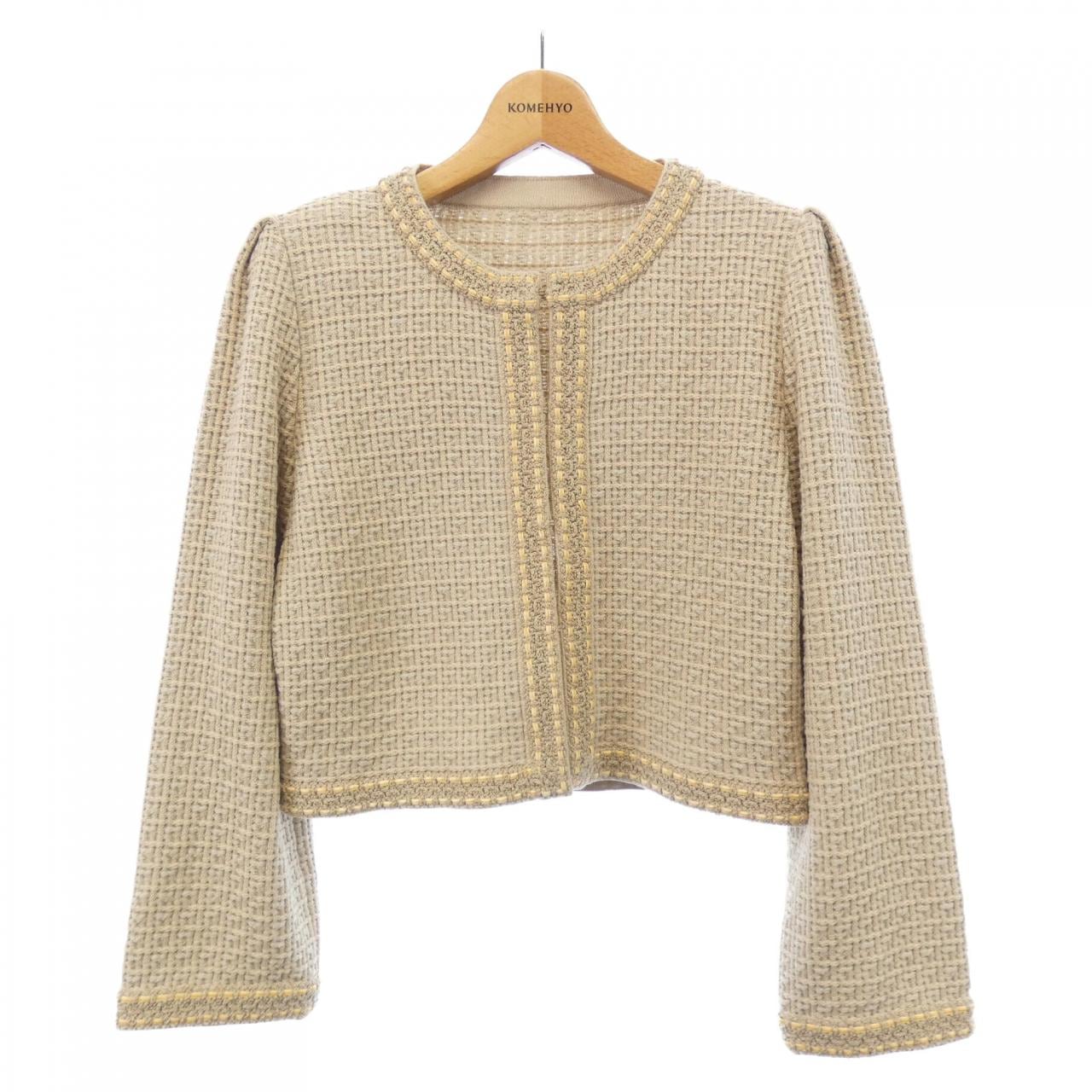 フォクシー FOXEY TWEED HARMONY 45442 ノーカラージャケット
