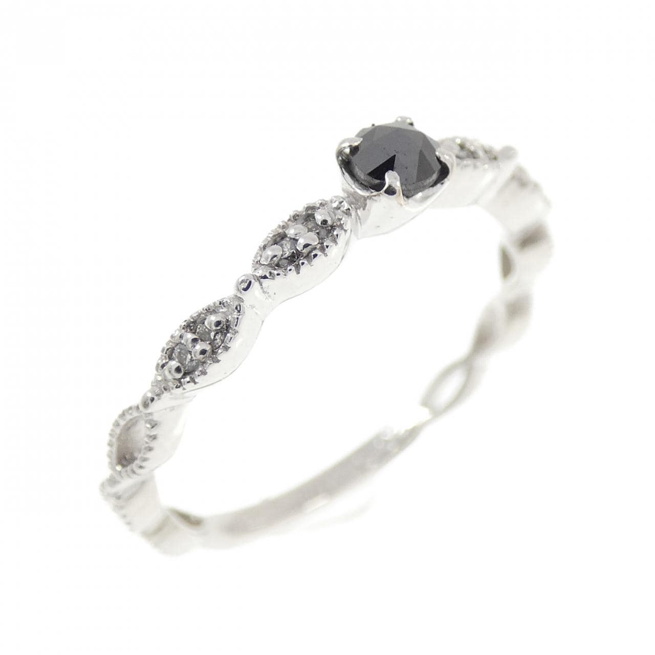 K18WG ダイヤモンド リング 0.11CT