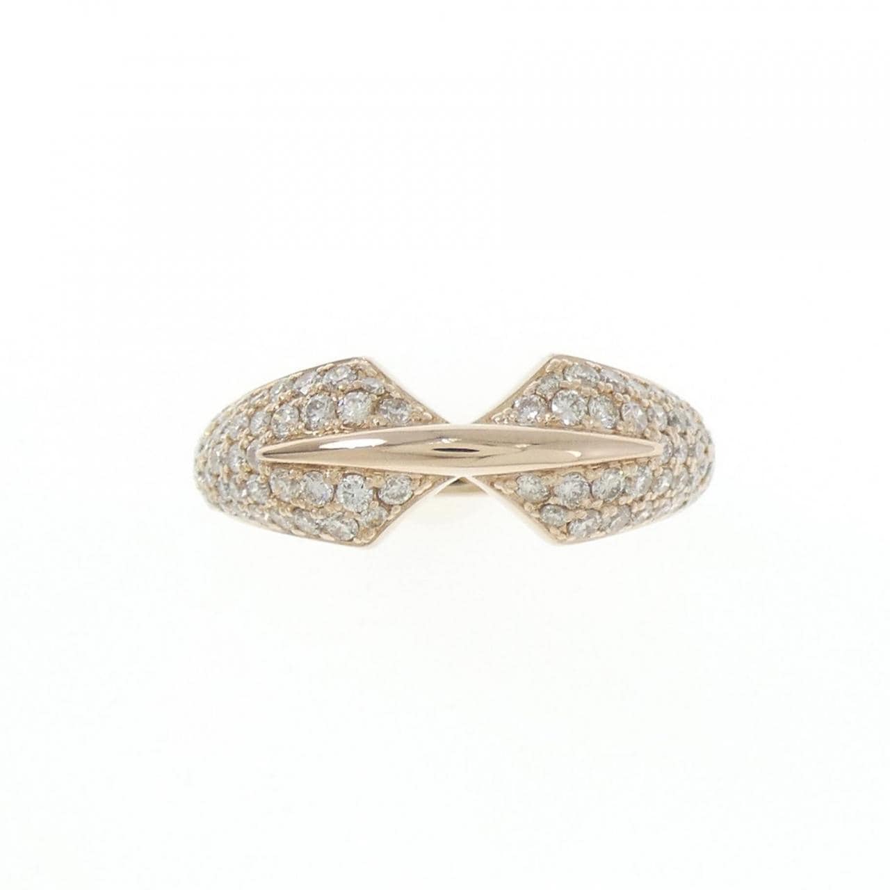 K18PG ダイヤモンド リング 0.55CT