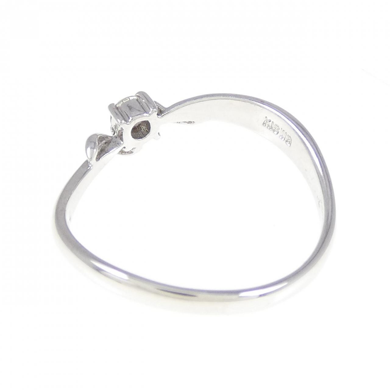 K18WG ダイヤモンド リング 0.10CT