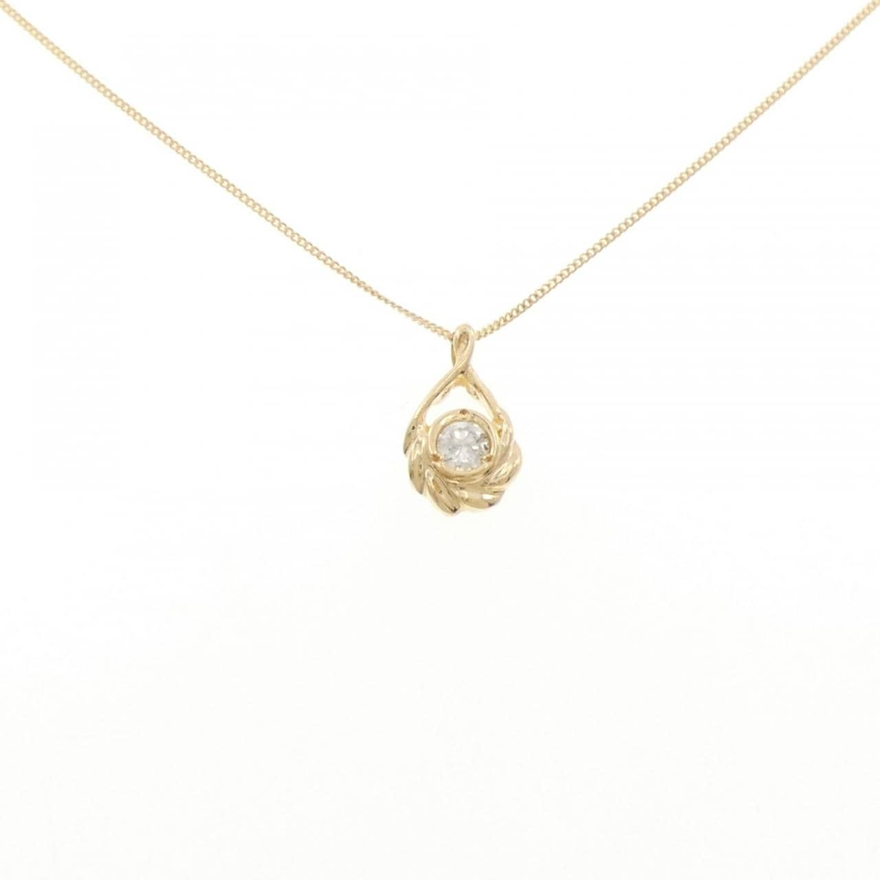 K18YG ダイヤモンド ネックレス 0.20CT