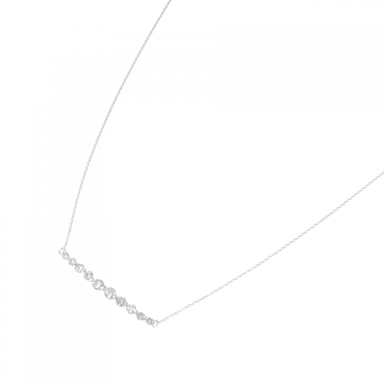 K18WG ダイヤモンド ネックレス 0.52CT