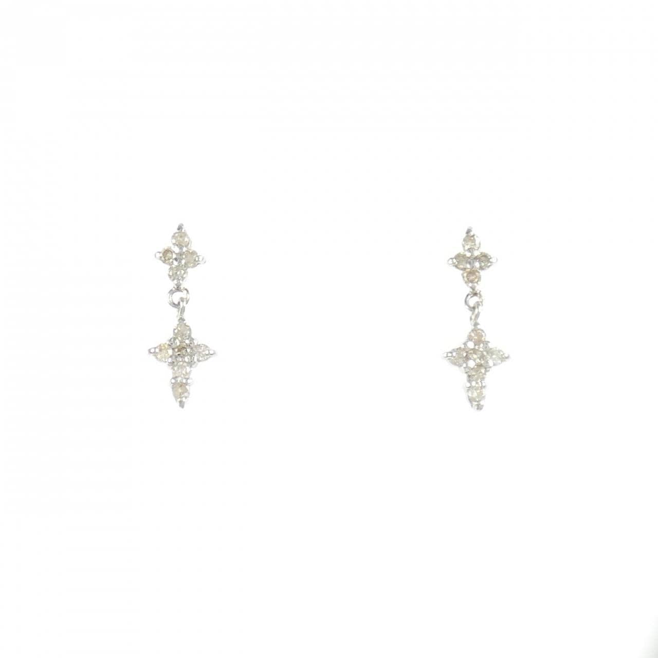 PT900 ダイヤモンド ピアス 0.2CT