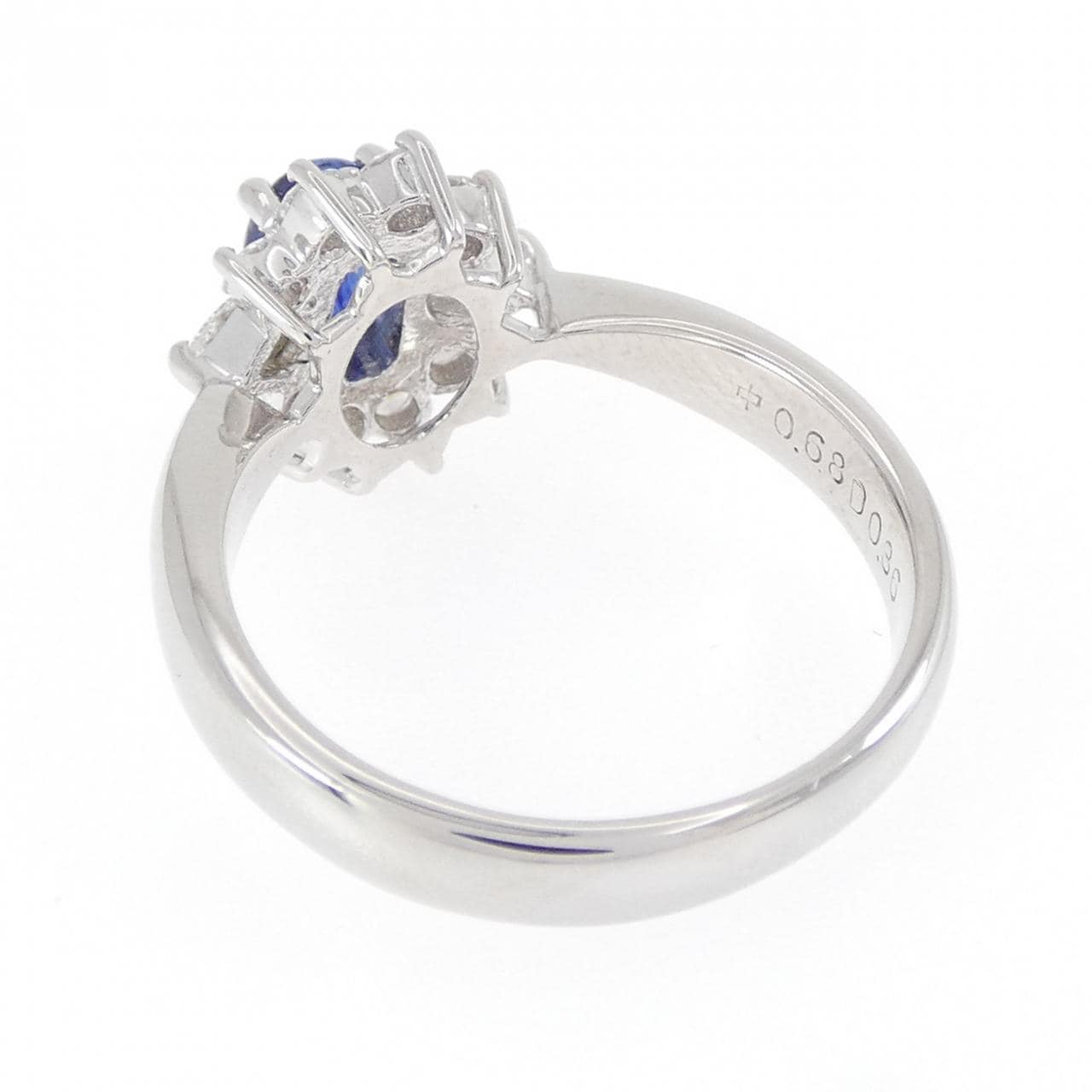 PT900 サファイヤ リング 0.68CT