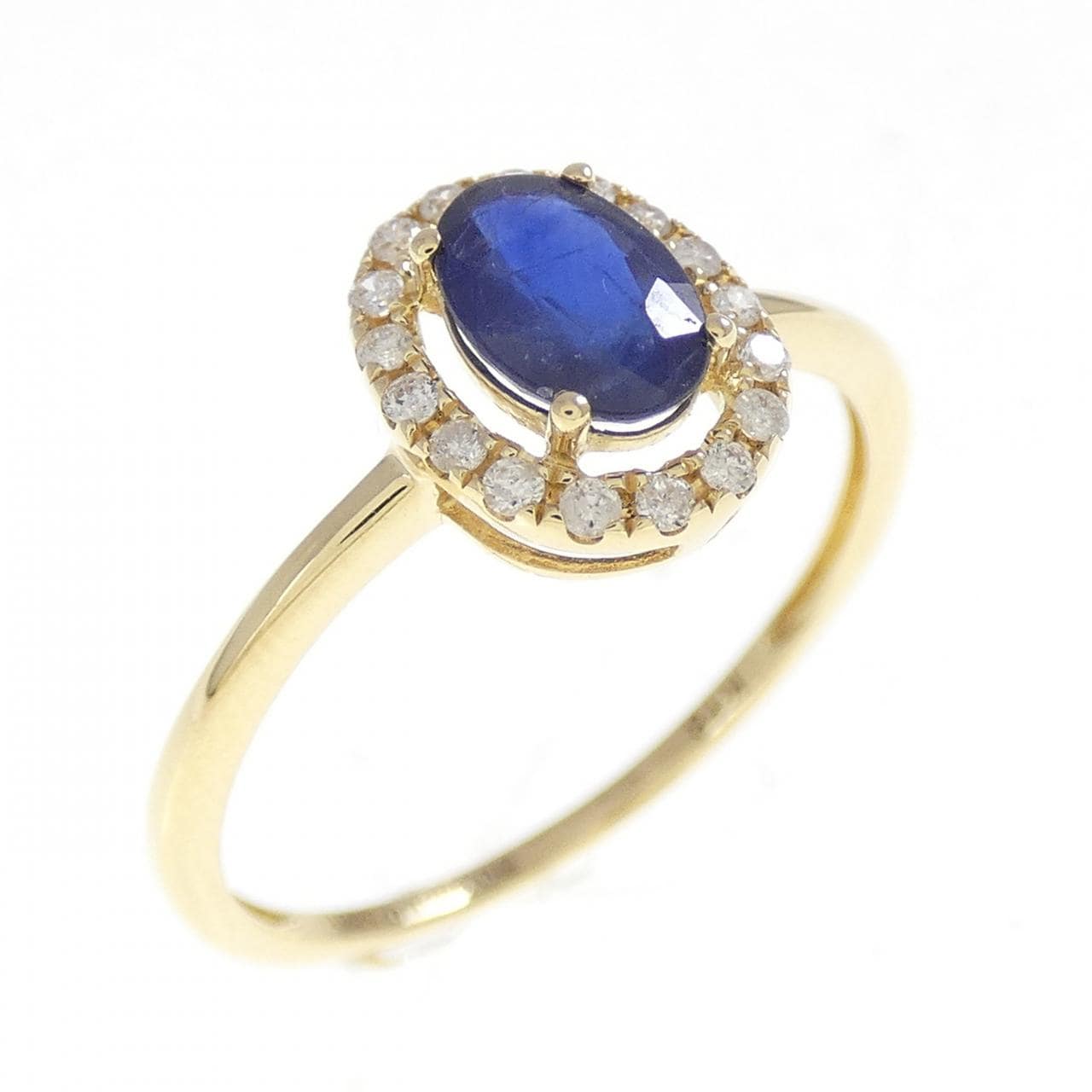 K18YG サファイヤ リング 0.55CT