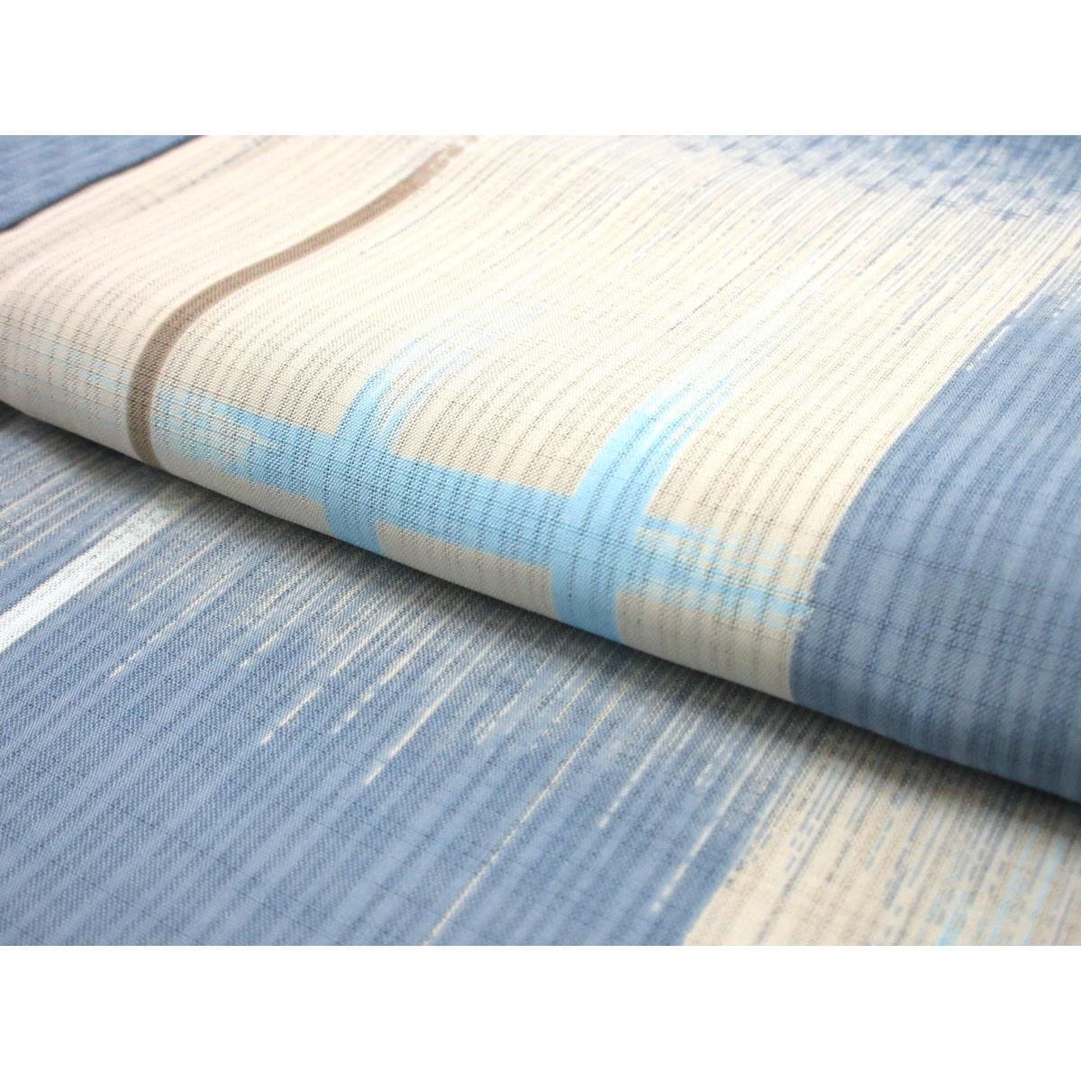 単衣　【撫松庵】紗織小紋