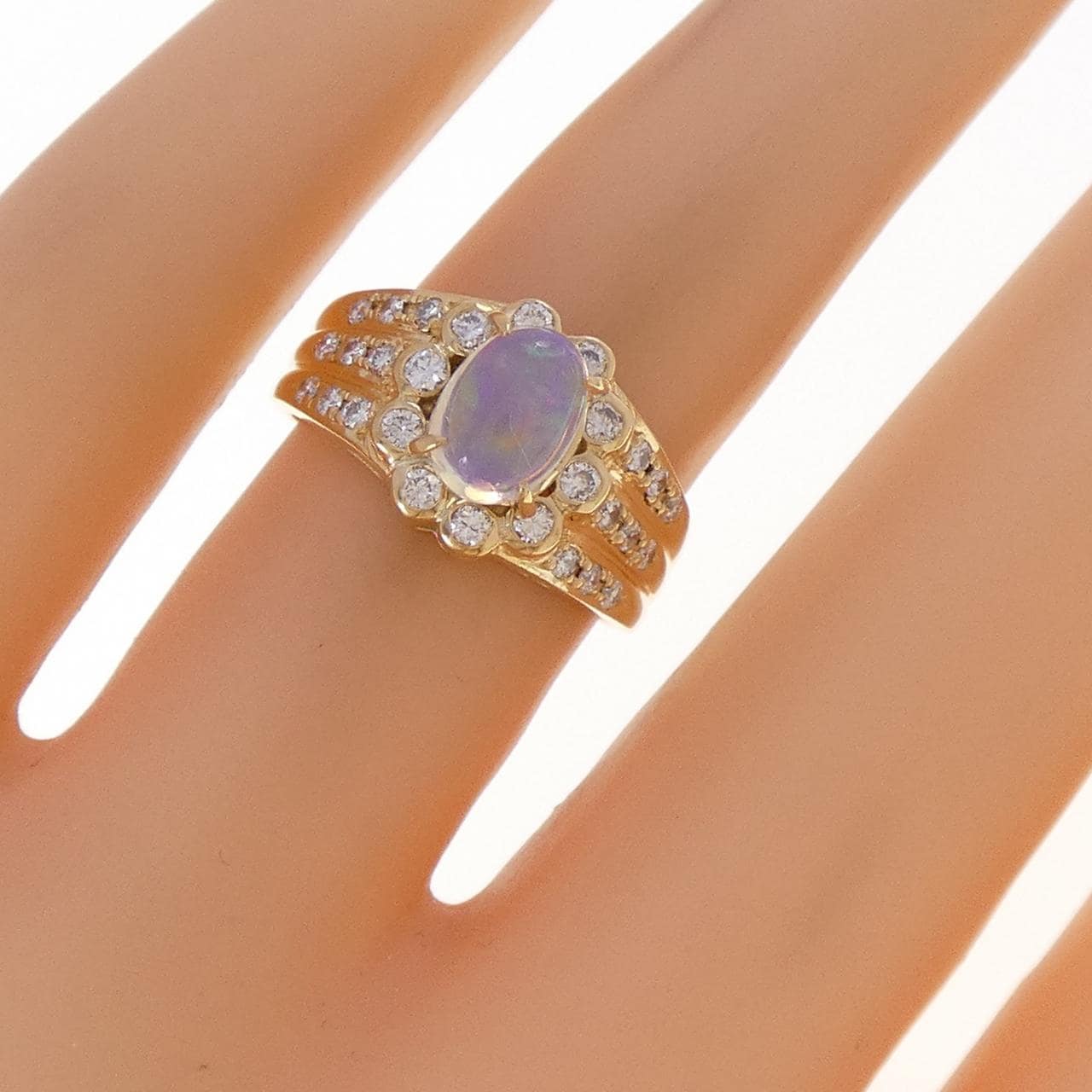 K18YG オパール リング 0.75CT