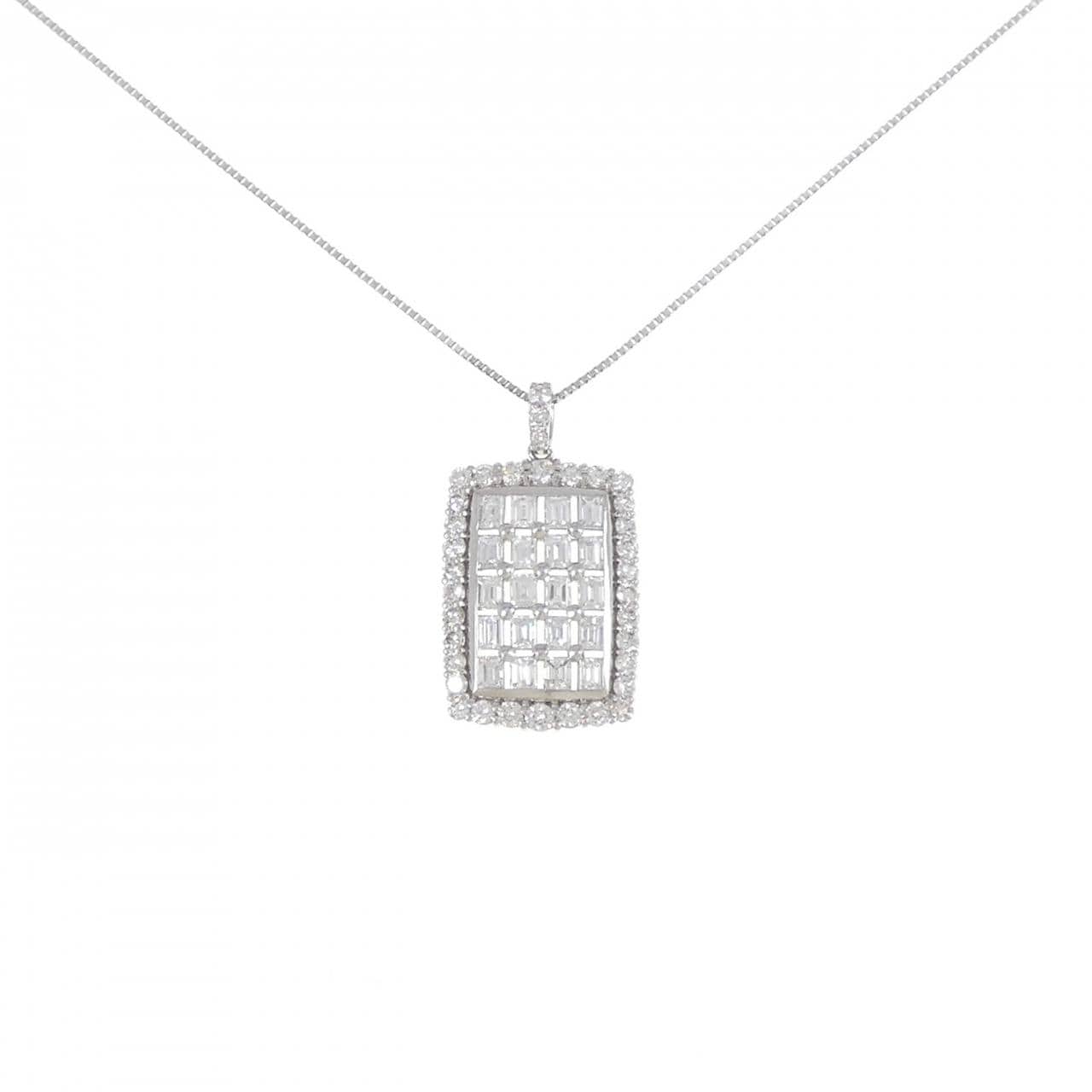 [新品] PT900/PT850钻石项链 2.00CT