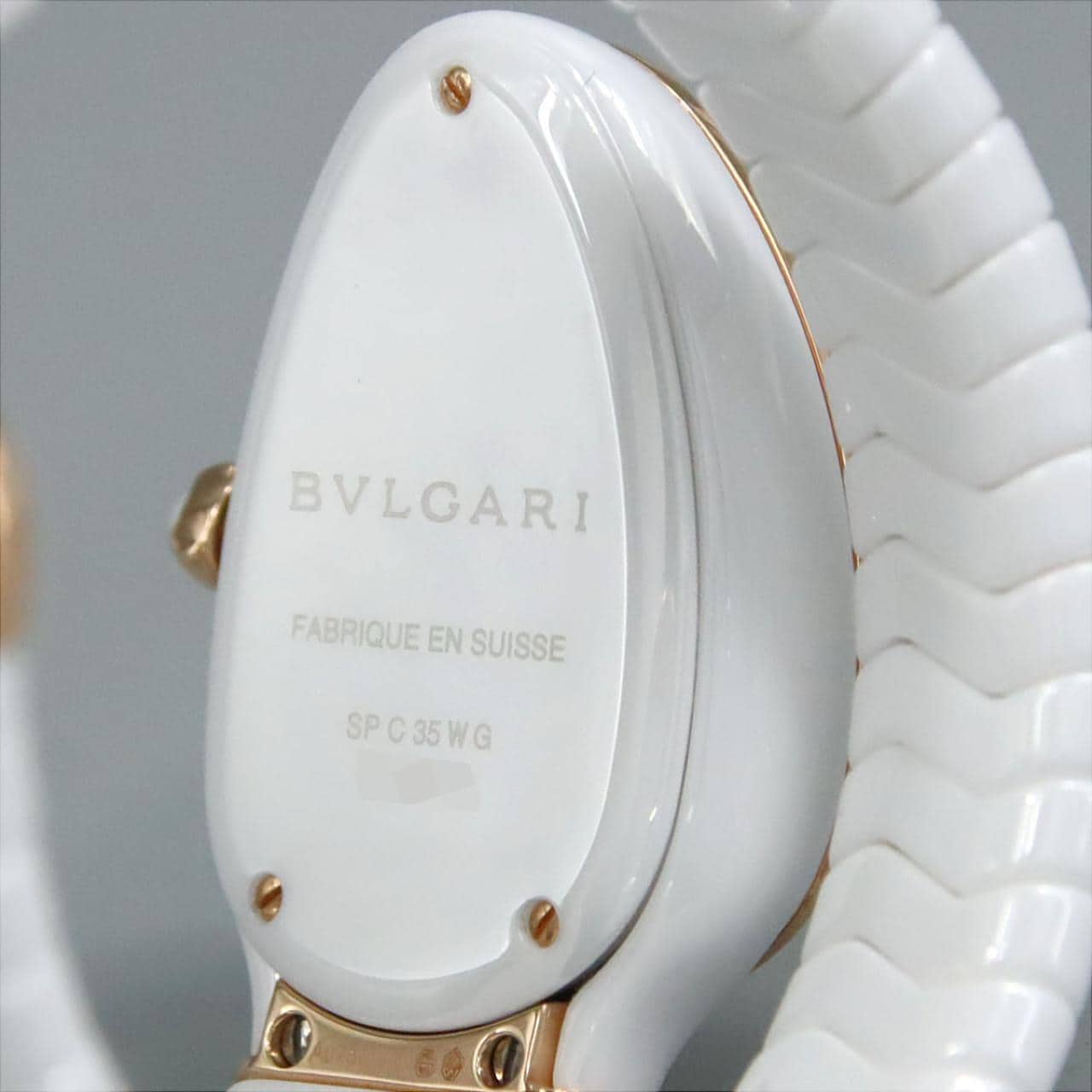 ブルガリ セルペンティスピ-ガ セラミックxPG/D Sサイズ SPC35WG/SPC35WGDWCGD1.1T セラミックxPG クォーツ