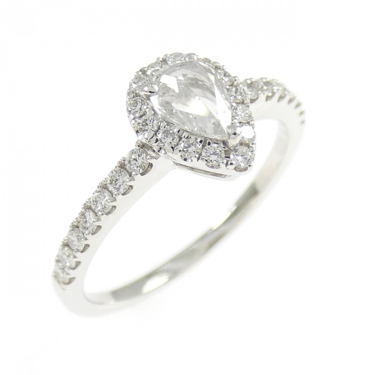PT900 ダイヤモンド リング 0.211CT E VS1 ファンシーカット