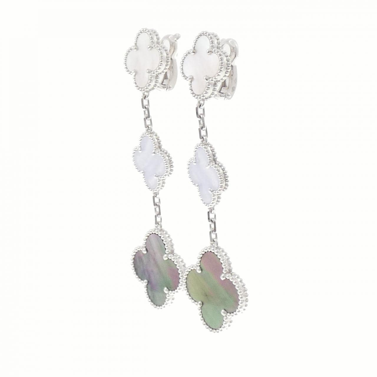 ヴァンクリーフ&アーペル マジックアルハンブラ 3モチーフ ピアス