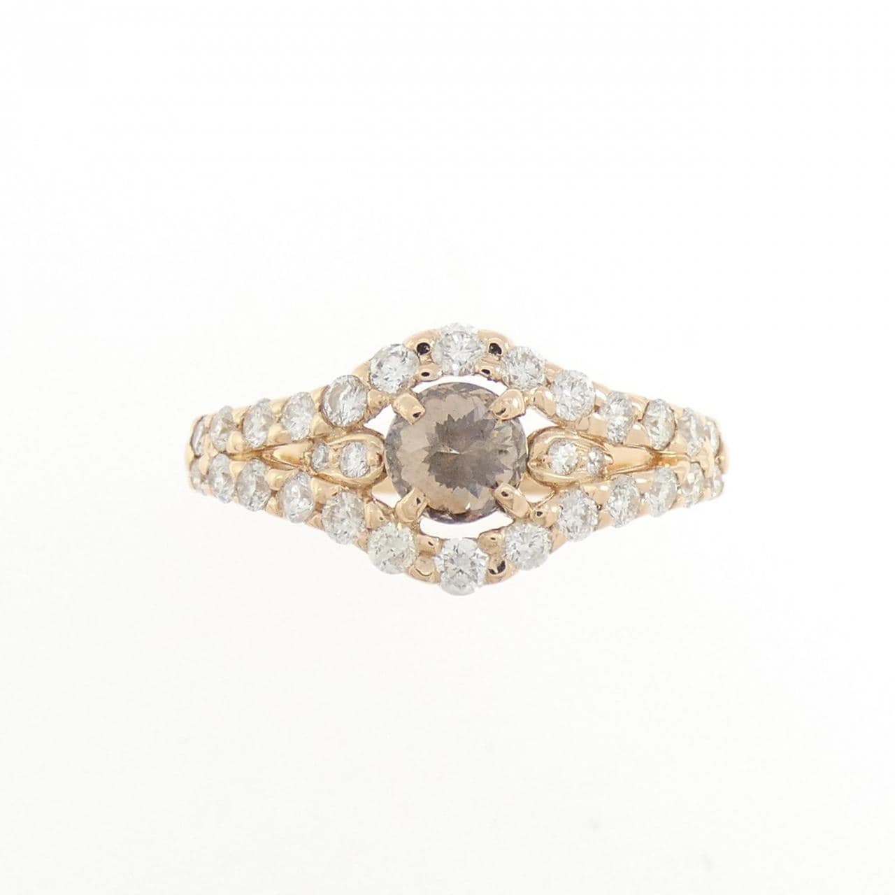 K18PG ダイヤモンド リング 0.34CT
