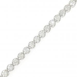 K18WG ダイヤモンド ブレスレット 5.00CT