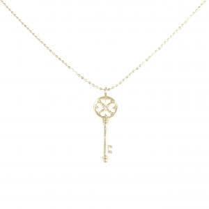 K10YG キー ダイヤモンド ネックレス 0.01CT