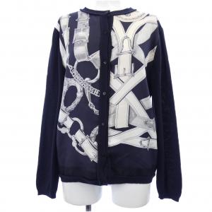 エルメス HERMES CAVAL CADOUR *76-7769 ツイルレーヌ カーディガン