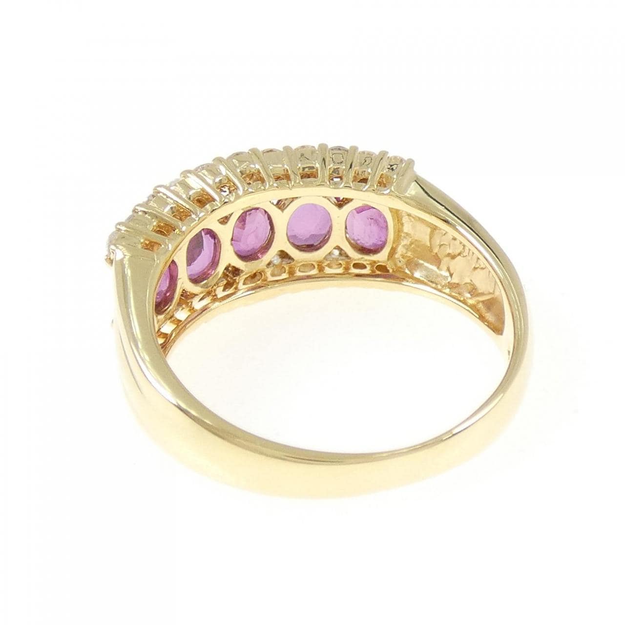 K18YG ルビー リング 1.30CT