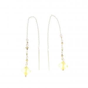 [BRAND NEW] K18YG Amber Earrings