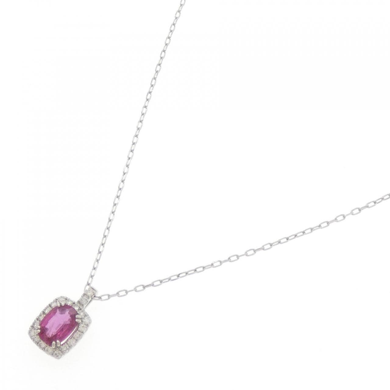 [新品] PT900/PT850 紅寶石項鍊 0.60CT