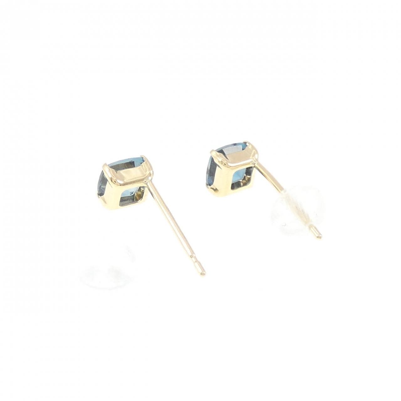 【新品】K18YG ブルートパーズ ピアス 0.74CT